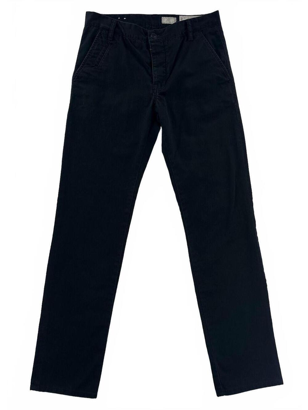 All Saints Black Volt Slim Fit Chino Pants 30